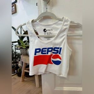 Pepsi Athletic Crop Tank Top
